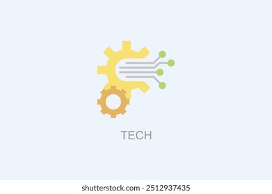 Tech Vector Icon Or Logo Illustration