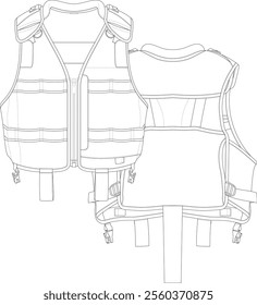 Tech Vest Front and Back View