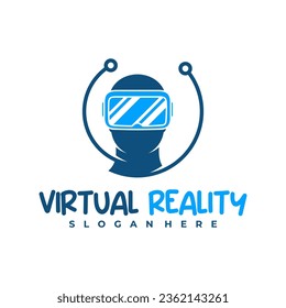 Tech Virtual Reality logo design Template. Creative Virtual Reality logo vector illustration.