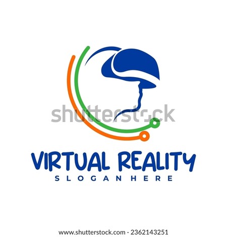 Tech Virtual Reality logo design Template. Creative Virtual Reality logo vector illustration.