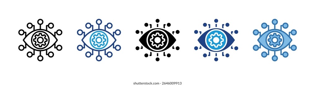 Tech Vision Icon Element For Design