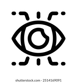 tech vision icon. vector line icon for your website, mobile, presentation, and logo design.