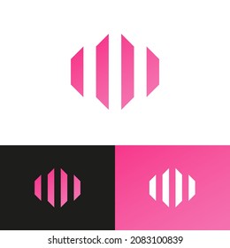 Tech wave audio logo design concept. Sound logomark illustration. Can representing podcast, stream, music, fintech, data, record, media, security.