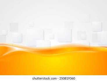 Tech wavy abstract background. Vector design