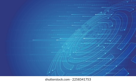 Tech Wheel transmits data with ray, Internet big data vector background.