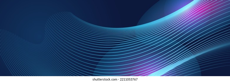 Technisch breiter Banner-Hintergrund mit modernem Spieldesign-Konzept. Abstrakter geometrischer Hintergrund mit glänzender Elementstruktur