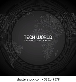 tech world design, vector illustration eps10 graphic 