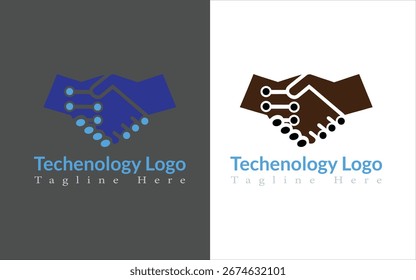 Techenology logo design illustration vector