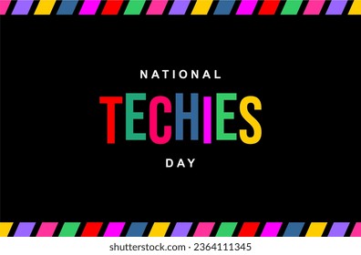 techies day background template Holiday concept