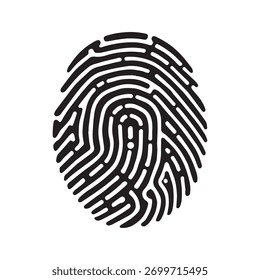 Tech-Inspired Fingerprint Design Showing Connectivity and Futuristic Precision