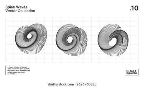 Tech-geïnspireerde spirograaf Vector Graphics-monochrome abstracte lijnpatronen