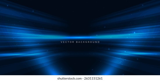 Techlology geometric diagonal glowing on dark blue background. Communication concept innovation. Vector illustration 