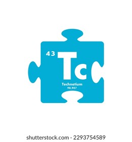 technetium icon. vector template illustration for web design
