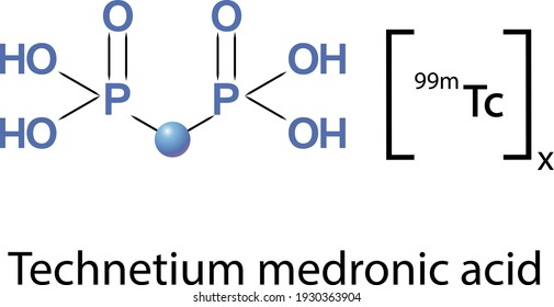 Technetium medronic acid is a pharmaceutical product used in nuclear medicine to localize bone metastases