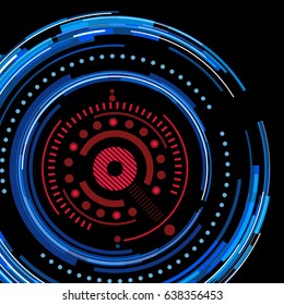 technical abstract pattern background. circulation and rotation.