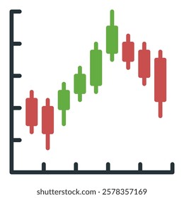 Technical Analysis with Candlestick Patterns vector Margin Trading concept icon or sign