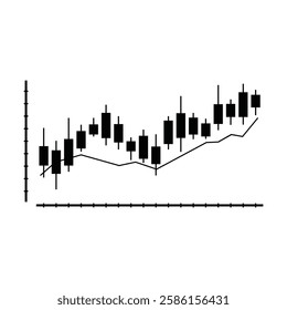 Technical Analysis, Crypto Forex Trading, Financial Market, Investment Trading, Stock Market Candlestick Icons – Trading and Financial Analysis Symbol