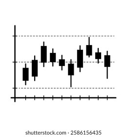 Technical Analysis, Crypto Forex Trading, Financial Market, Investment Trading, Stock Market Candlestick Icons – Trading and Financial Analysis Symbol