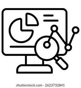 Technical Analysis Icon Element For Design