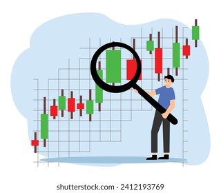 Technical analysis trader to analyze stock market or crypto currency data movement or analysis business to take profit