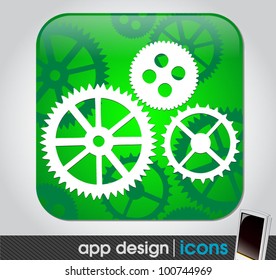 technical app icon for mobile devices