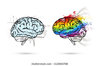 839 Left right side brain Images, Stock Photos & Vectors | Shutterstock