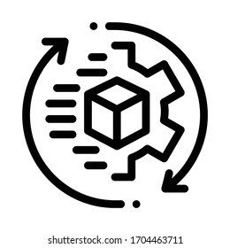 technical aspect of sending icon vector. technical aspect of sending sign. isolated contour symbol illustration