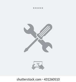 Technical assistance flat icon