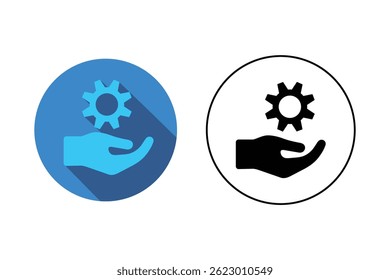 Technical Assistance Gear and Tools Icons, technical support icons, construction tools icons, repair service icons