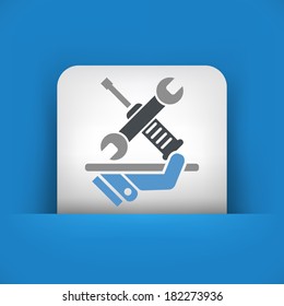 Technical assistance service icon