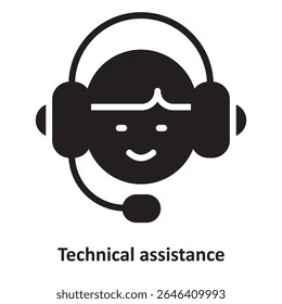 Assistência técnica Vetor Ícone que pode facilmente modificar ou editar

