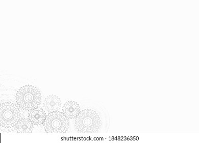 Technical background. Abstract parts of engine. Vector illustration.