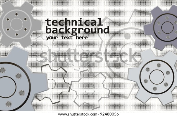 Technical\
background. Abstract vector\
illustration