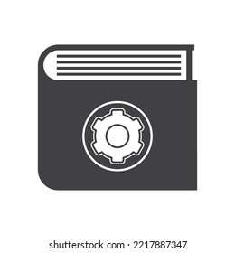ilustración de vector de icono de libro técnico
