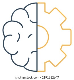 technical brain Vector icon which is suitable for commercial work
