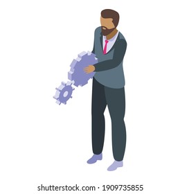 Technical collaboration icon. Isometric of technical collaboration vector icon for web design isolated on white background