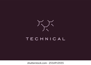 Technical company or corporation template logo design solution
