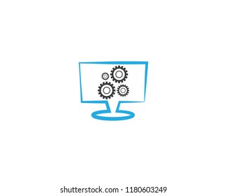 Technical computer symbol illustration