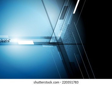 Technical dark corporate background. Vector design