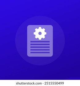 technical data icon, transparent design