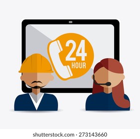 Technical design over white background, vector illustration.