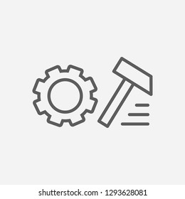 Technical device icon line symbol. Isolated vector illustration of  icon sign concept for your web site mobile app logo UI design.