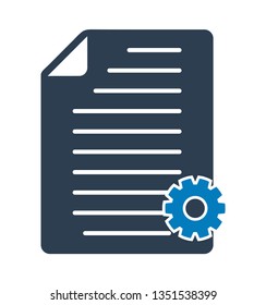 Technical Document Icon Flat Style Vector Stock Vector (royalty Free 