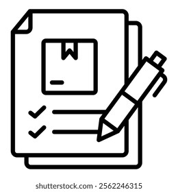Technical Documentation Icon Element For Design