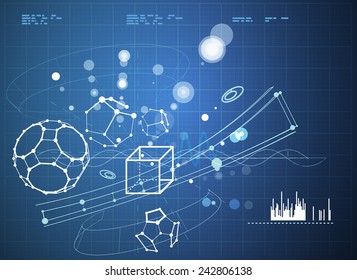 Technical Drawing Abstract - Illustration