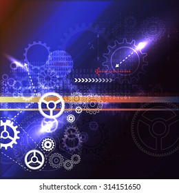 Technical Drawing - Abstract - Illustration as EPS 10 File
