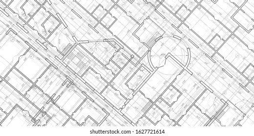 Technical drawing background .Architectural plan,technical project .House plan project .Engineering design .Industrial construction of houses .Vector , illustration.