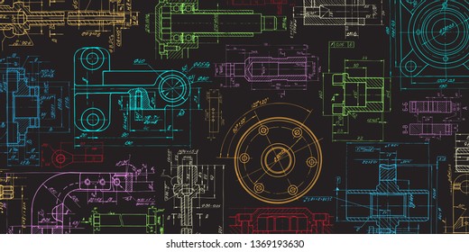 Technical Drawing Background .Mechanical Engineering Drawing