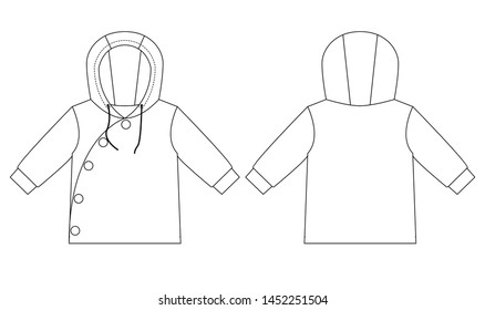 Technical drawing children's fashion