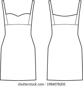 Technical Drawing of a Dress